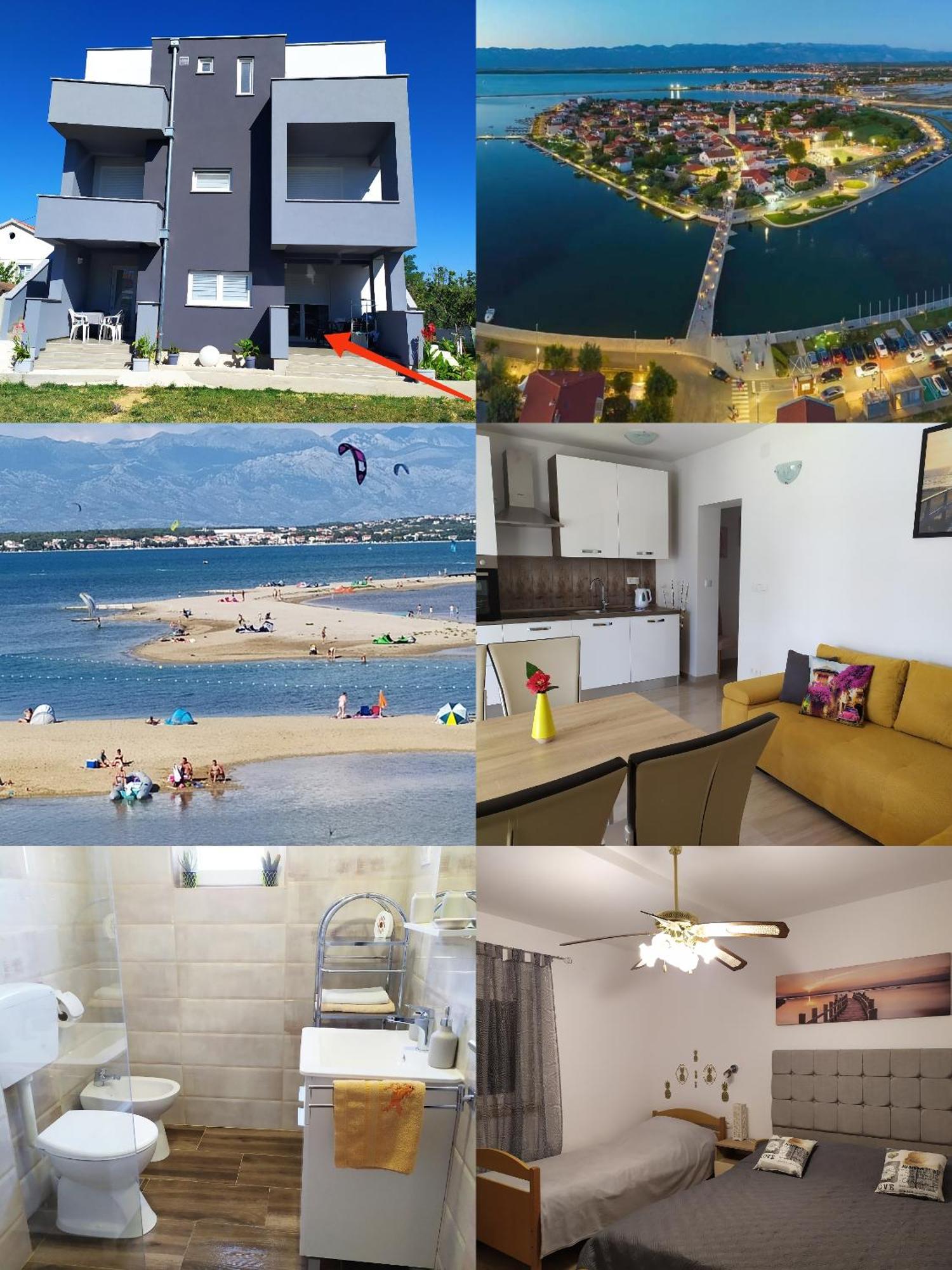 Apartmani Mira 닌 외부 사진